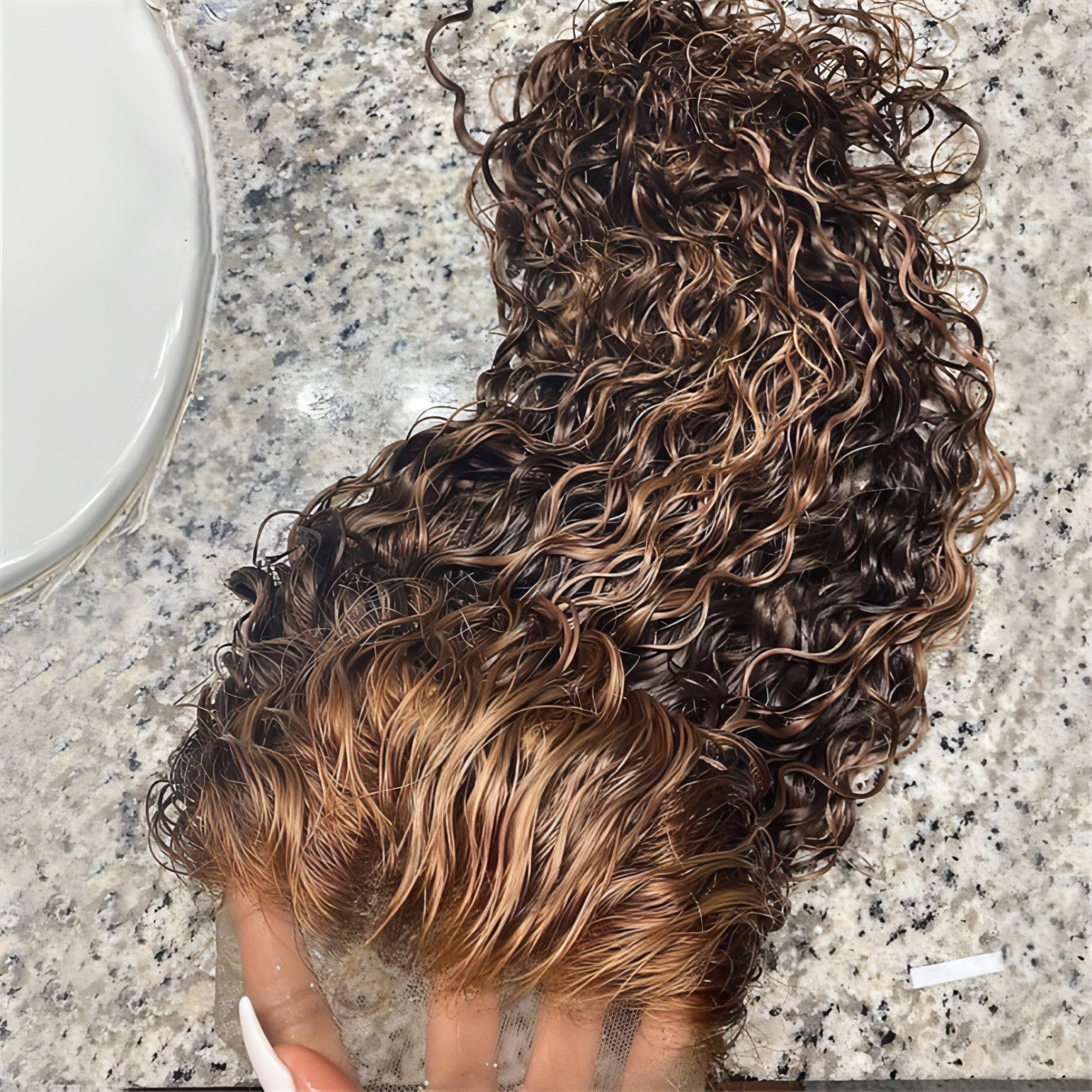 Carmine Juneberry LuxeBand Hair Wig styled with soft, natural-looking hair in a sleek, modern design for elegant haircare.