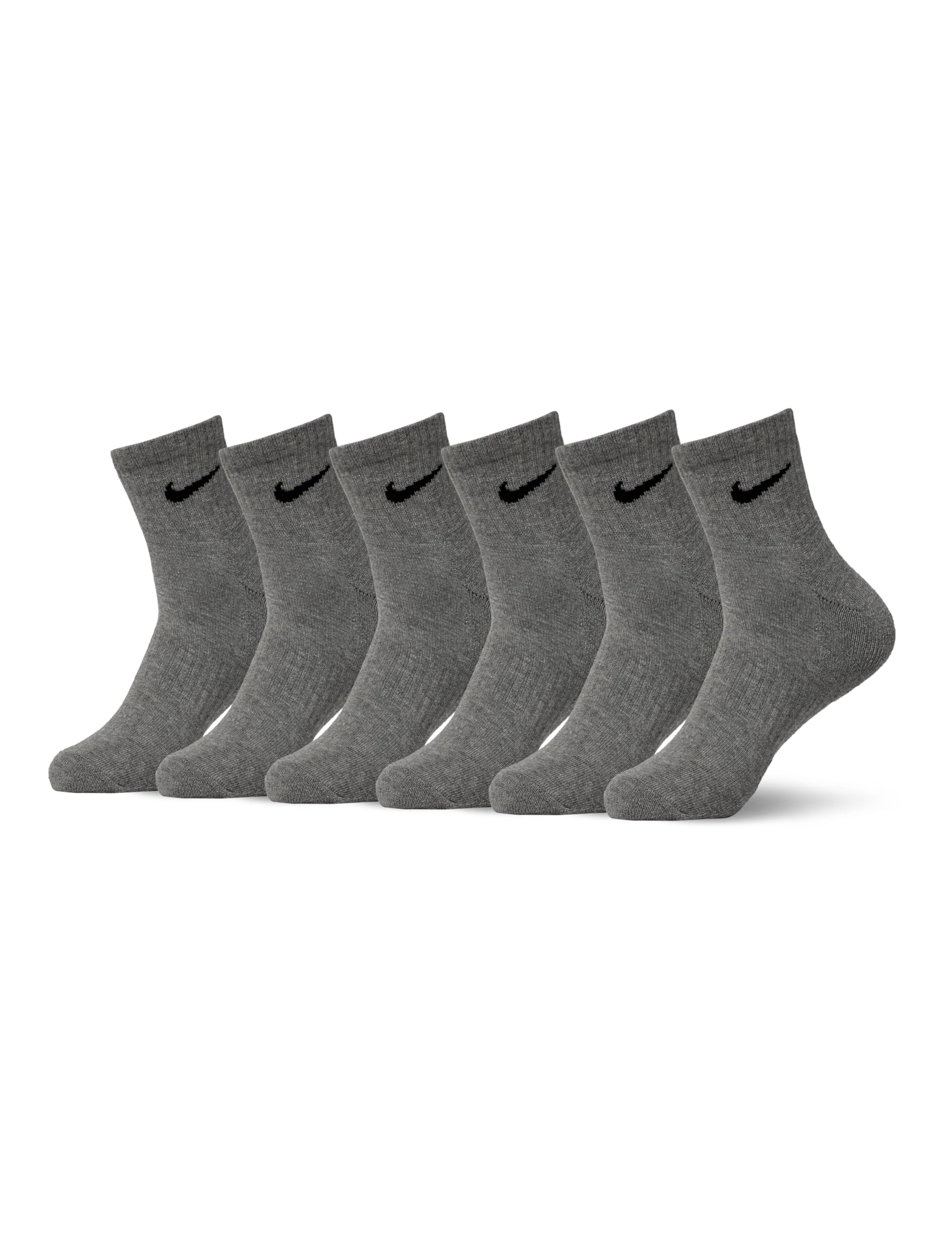 Nike Unisex Adult Everyday Cushioned Training Ankle Socks (6-Pack) | Mens and Womens
