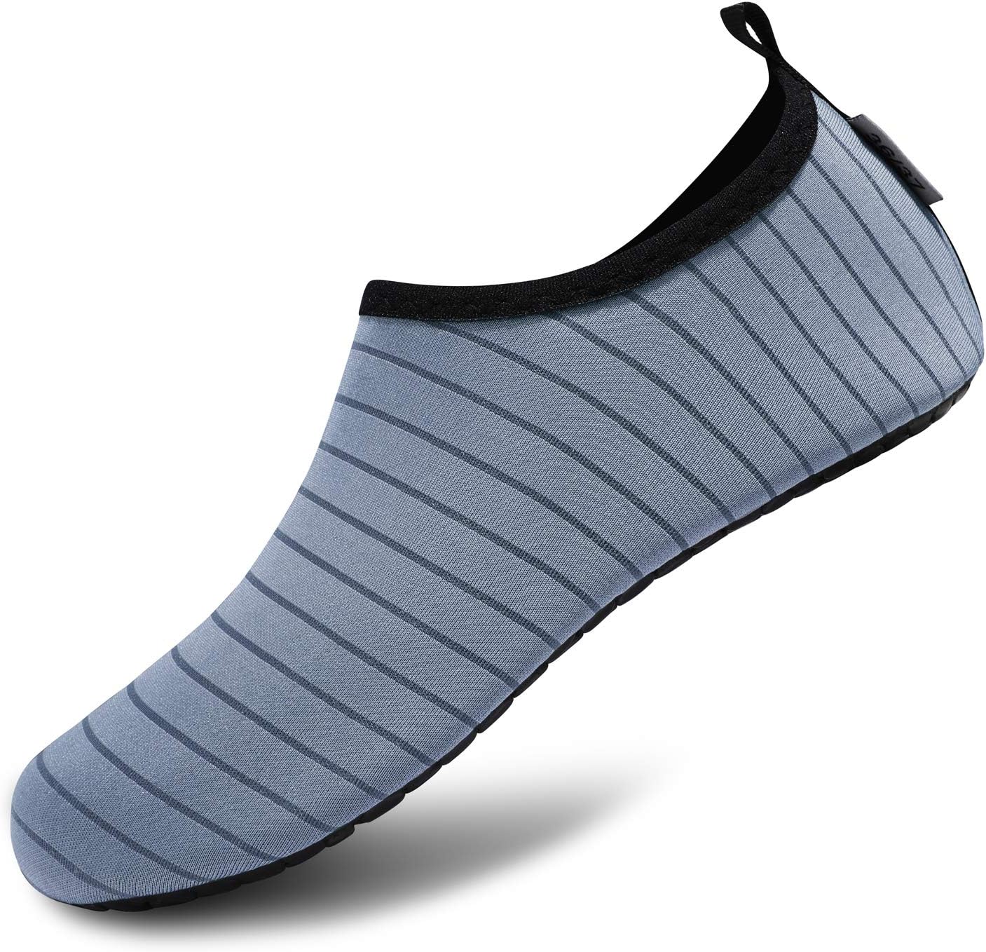 VIFUUR Water Shoes for Men Women Barefoot Quick Dry Aqua Socks Slip On | Lightweight, Breathable Upper, Flexible Sole, Drainage Design, Easy Slip-On Fit for Water Activities