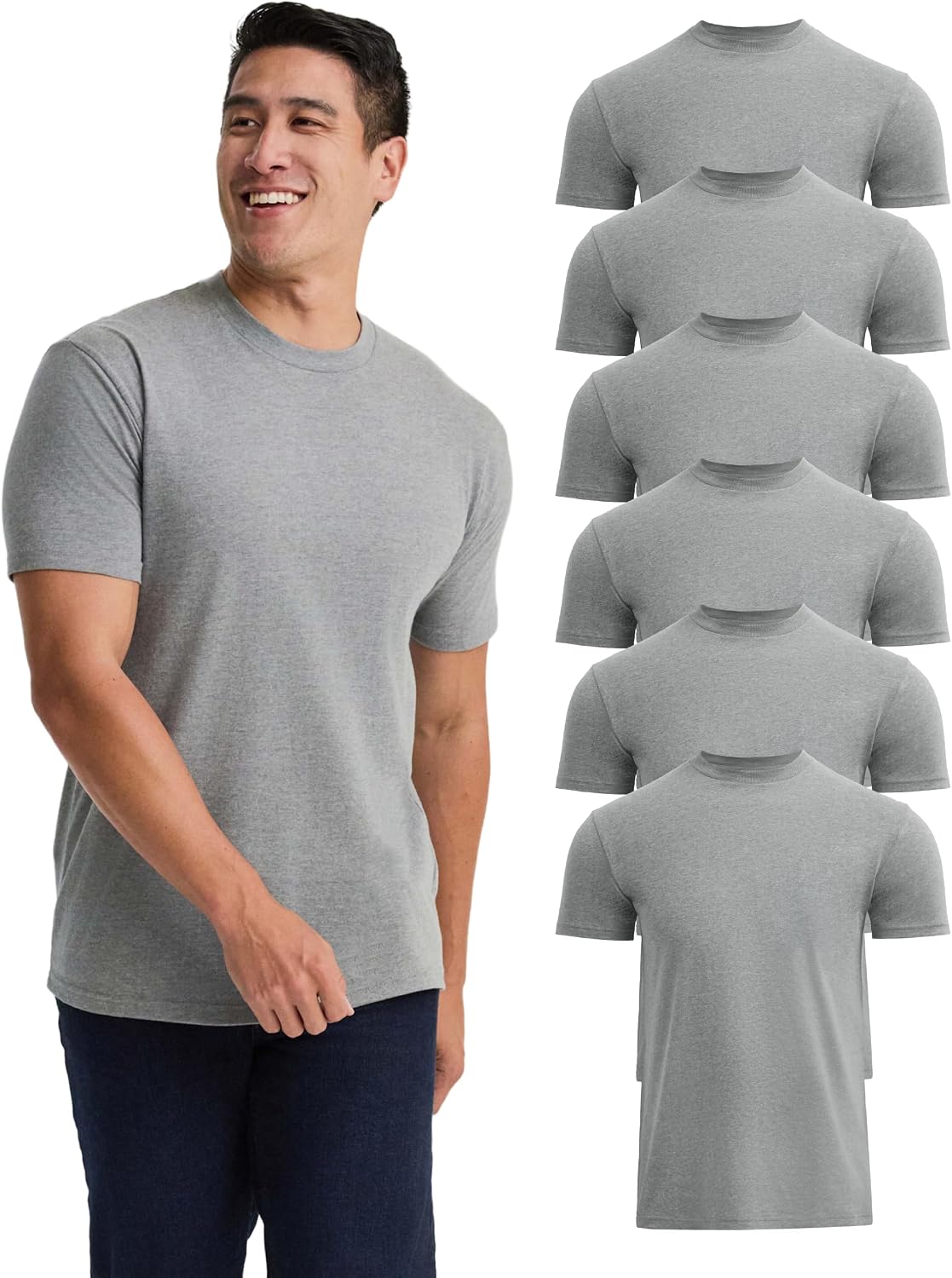 True Classic Mens T-Shirts – Short Sleeve Crew Neck T Shirts for Man, Cotton Blend Plain Novelty Men&