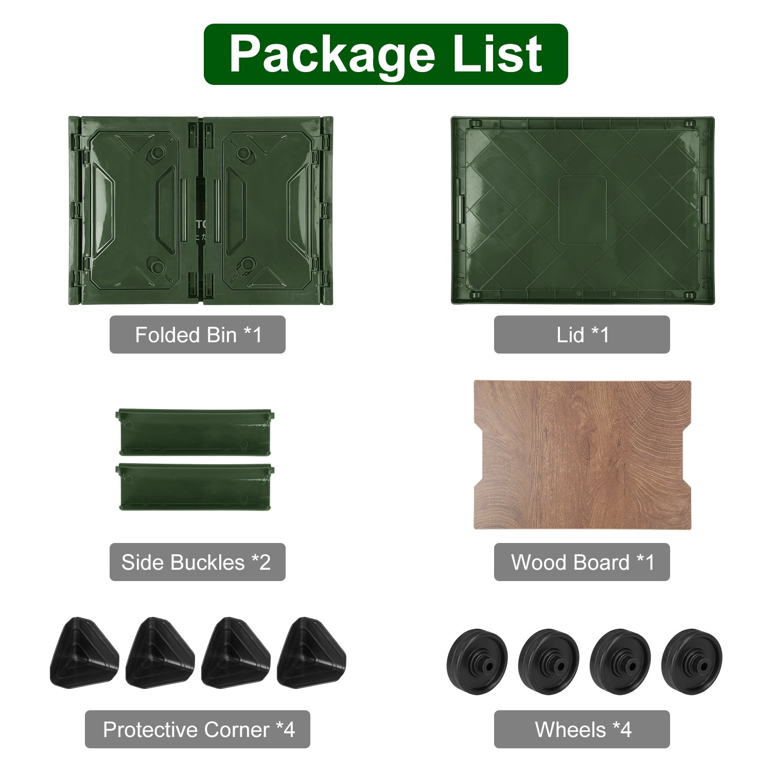 Pear Daisy folding storage bin for camping, collapsible and stackable organizer box for home and outdoor use.