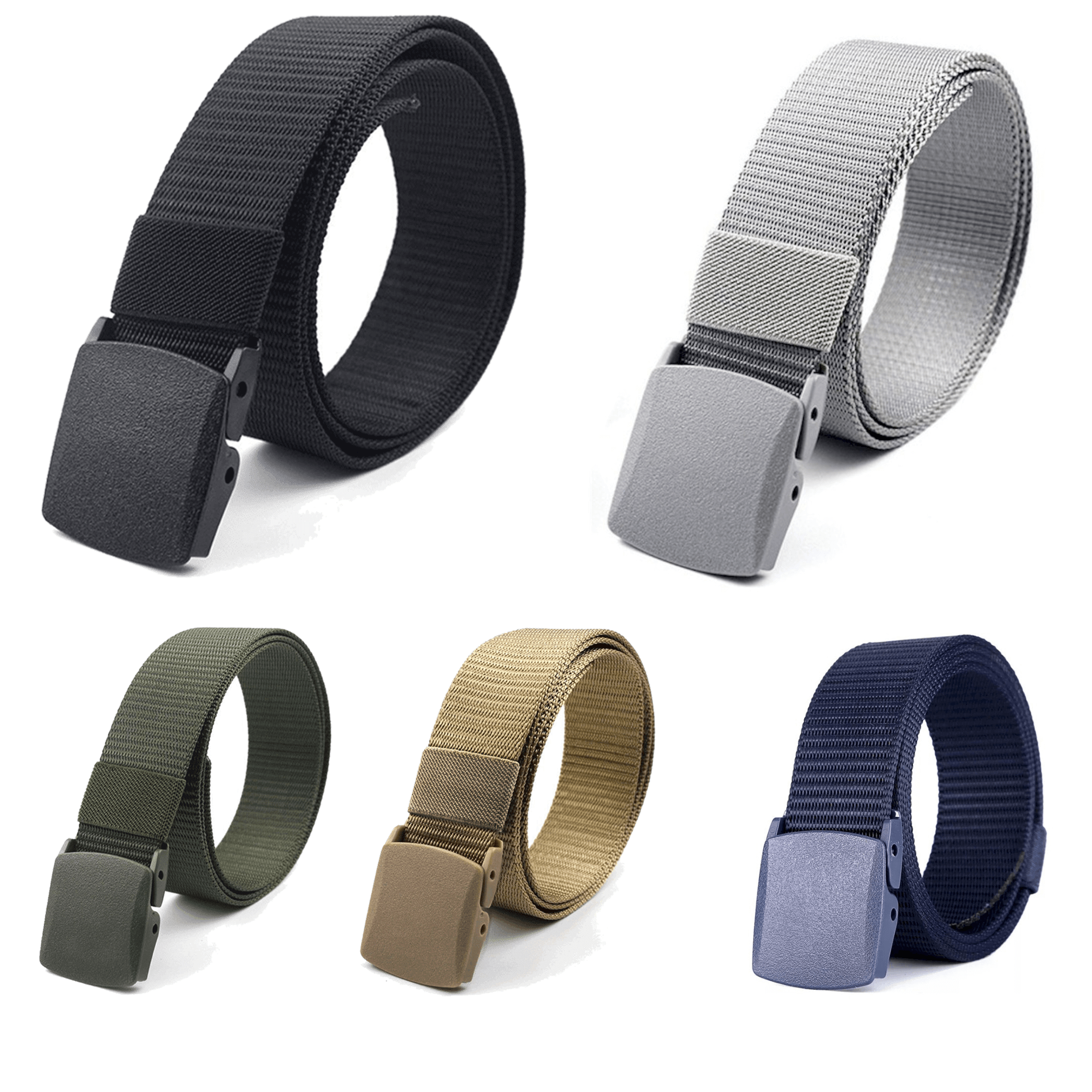 Black Lavender XGear tactical nylon belt with adjustable strap and plastic buckle, suitable for outdoor and tactical use