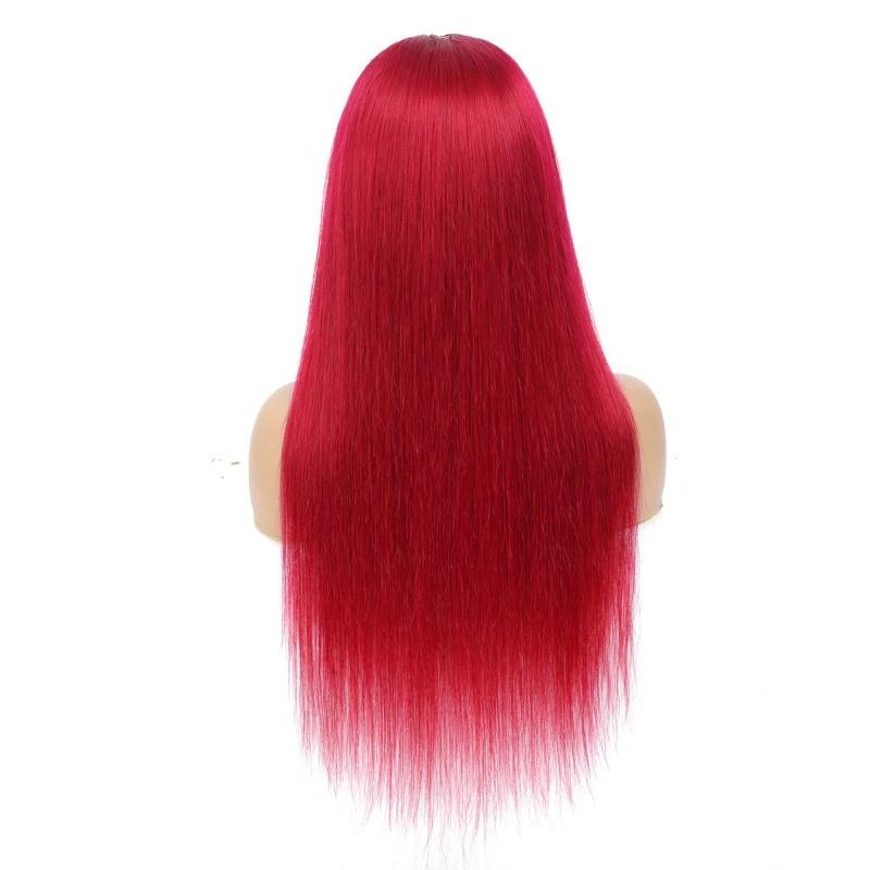 Burgundy straight human hair headband wig from Cerise Alfie, featuring a no-glue, easy-to-wear scarf style for bath and beauty.