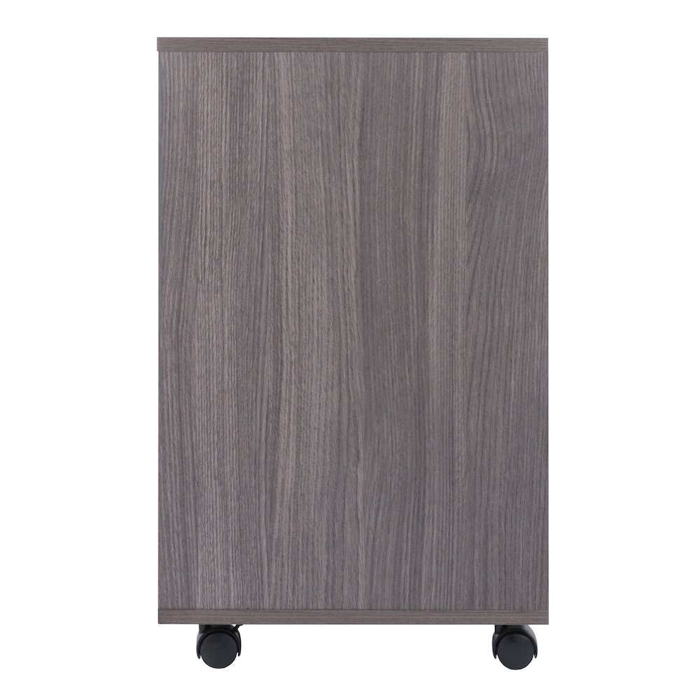Start2Finish Halifax 5-drawer mobile cabinet in charcoal, featuring a sturdy furniture design with metal handles and wheels for portability.