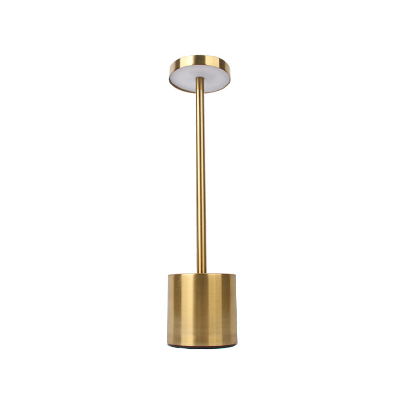 Maroon Asteria Nordic I-shaped bedroom LED touch bar lamp providing modern, minimalist lighting for cozy spaces.