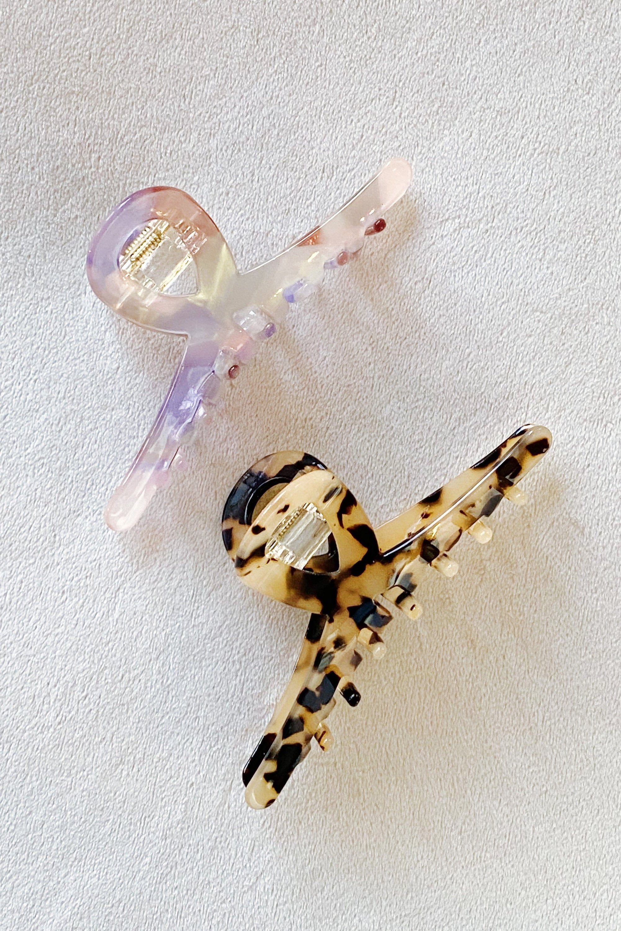 Fuchsia Hercules Barely There Hair Claw jewelry accessory in gold-tone with sleek design, suitable for securing hair stylishly