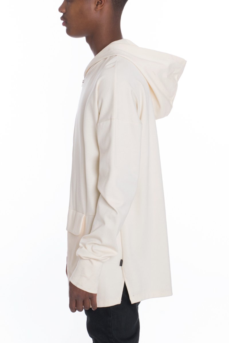 Lime Milo pouch pullover hoodie in soft fabric, featuring a front pouch pocket and a relaxed fit sweater for casual wear