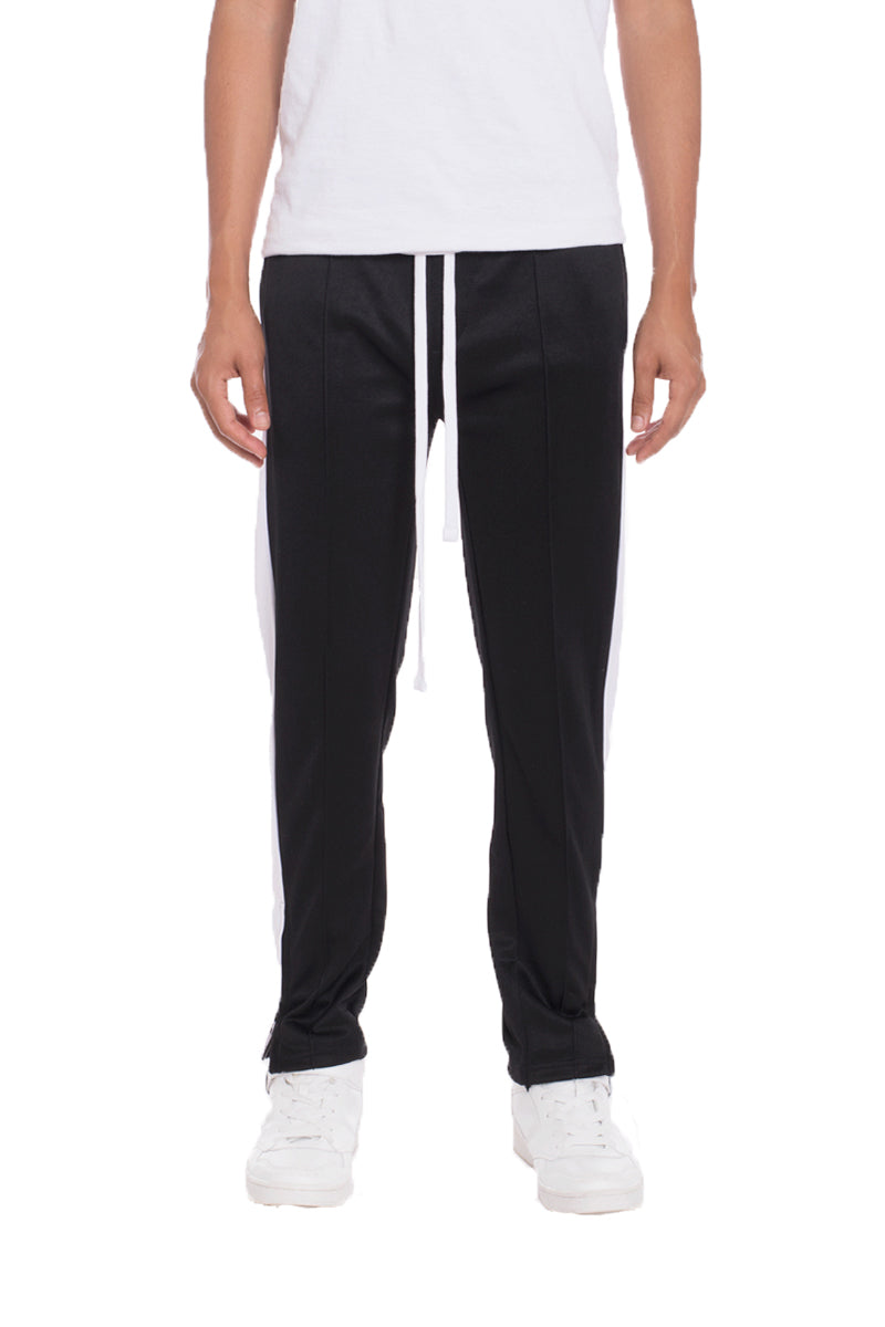 Lime Milo tricot sweat pants in black, featuring a relaxed fit, elastic waistband, and soft fabric for comfortable casual wear.