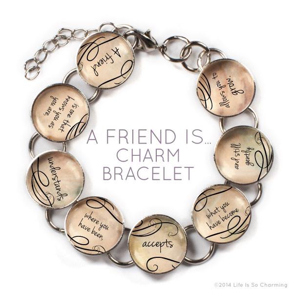 Orchid Briseis glass friendship charm bracelet with heart charm, featuring a delicate design and vibrant glass beads.
