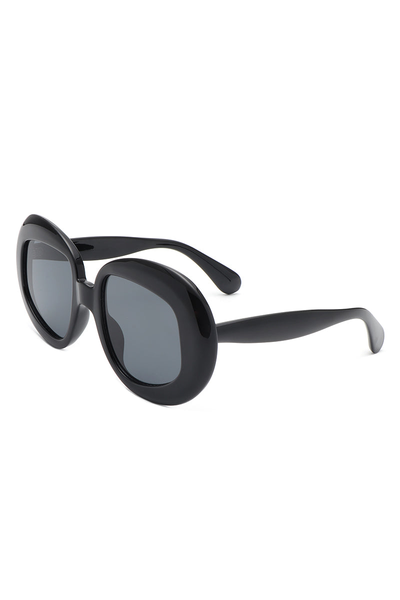 Maven - Oversized Geometric Oval Round Fashion Women&