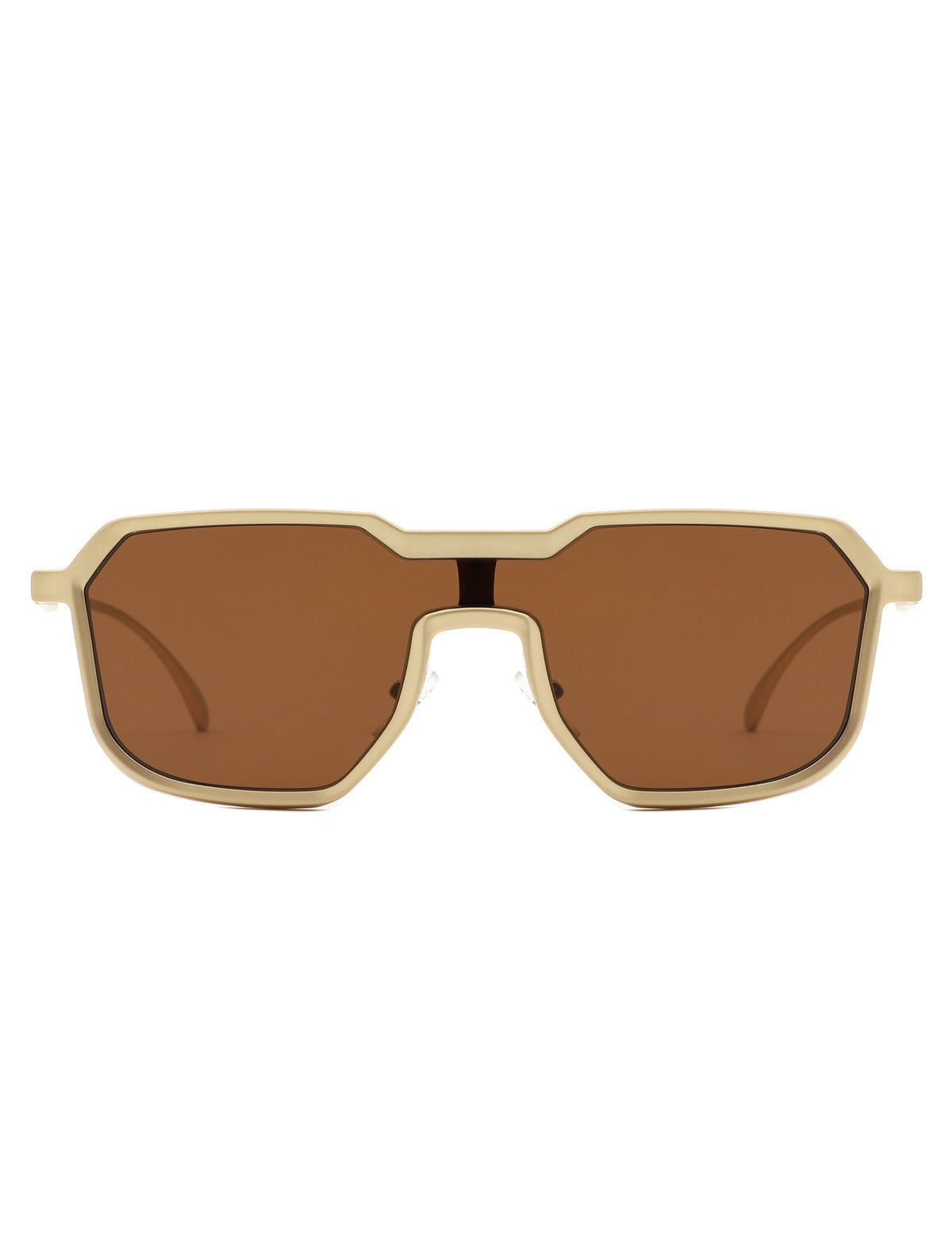 Fusion - Retro Oversized Square Geometric Fashion Sunglasses
