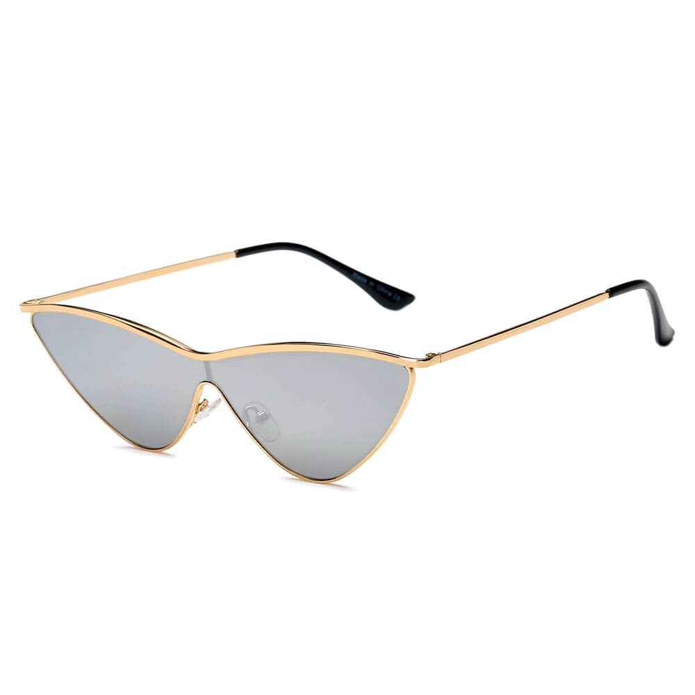 SUSTYA - Women Fashion Tinted Cat Eye Sunglasses