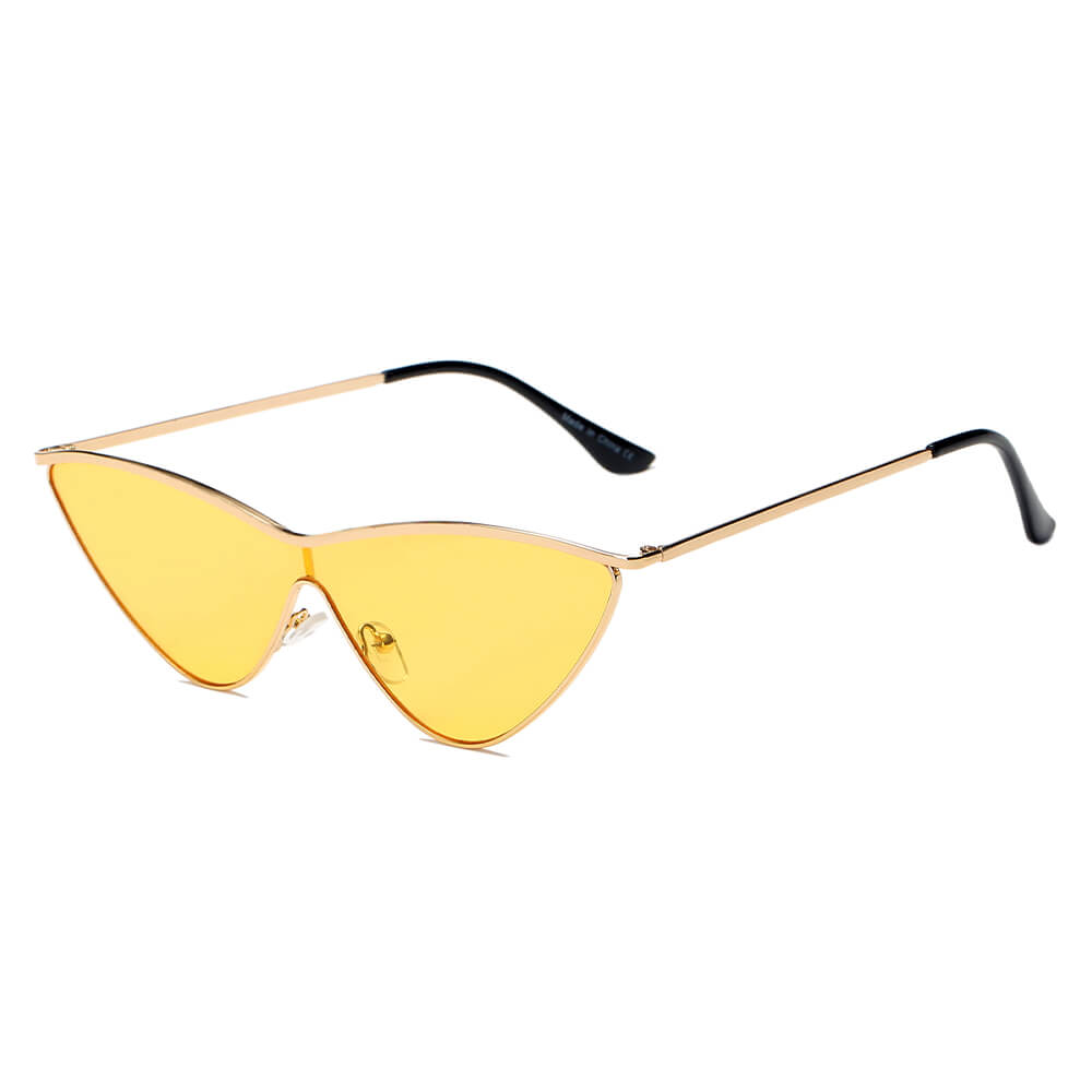SUSTYA - Women Fashion Tinted Cat Eye Sunglasses