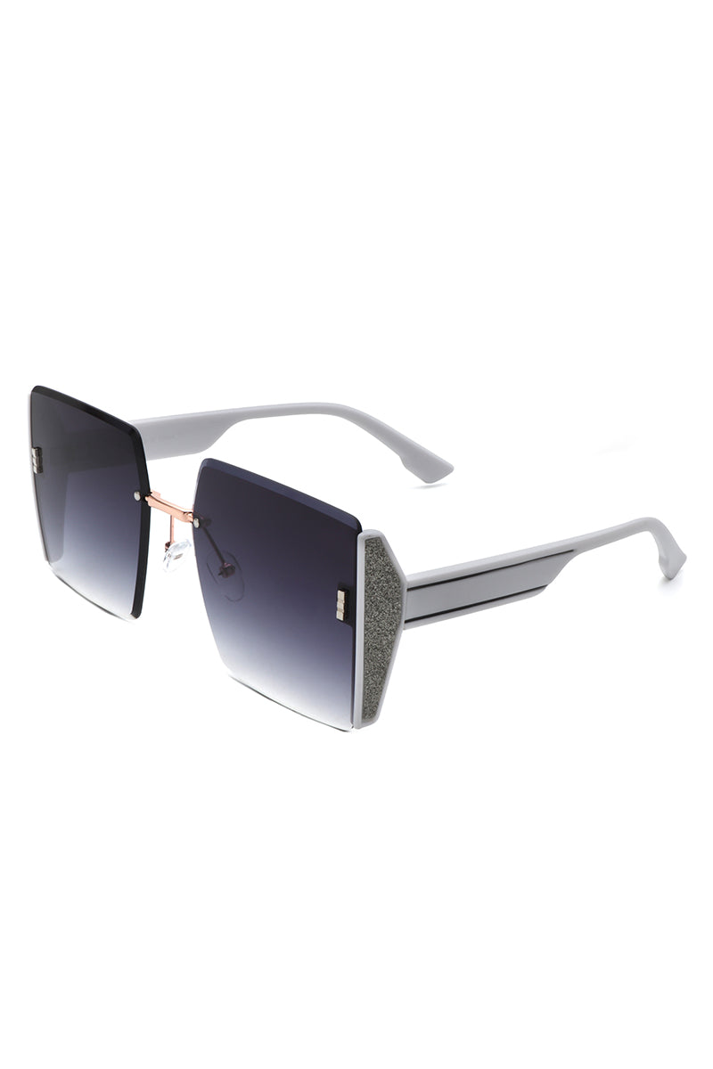Lyris - Square Rimless Oversize Chic Women&