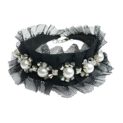 Lila Deco Collar by Lime Aeneas for pets, featuring a stylish purple design with decorative accents.