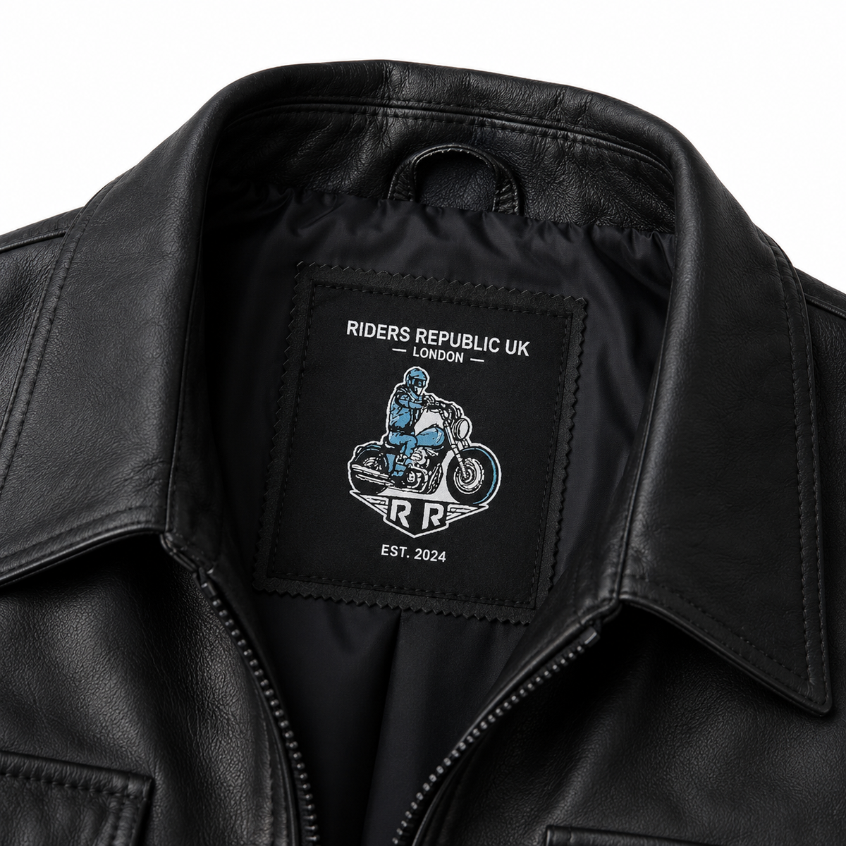 Men’s Drifter Black Leather Fashion Jacket