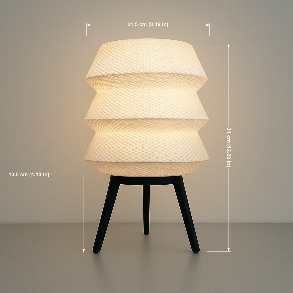 Azure Pontus Dynasty Light Table Lamp showcasing a sleek modern design with a ceramic base and fabric shade for ambient lighting.