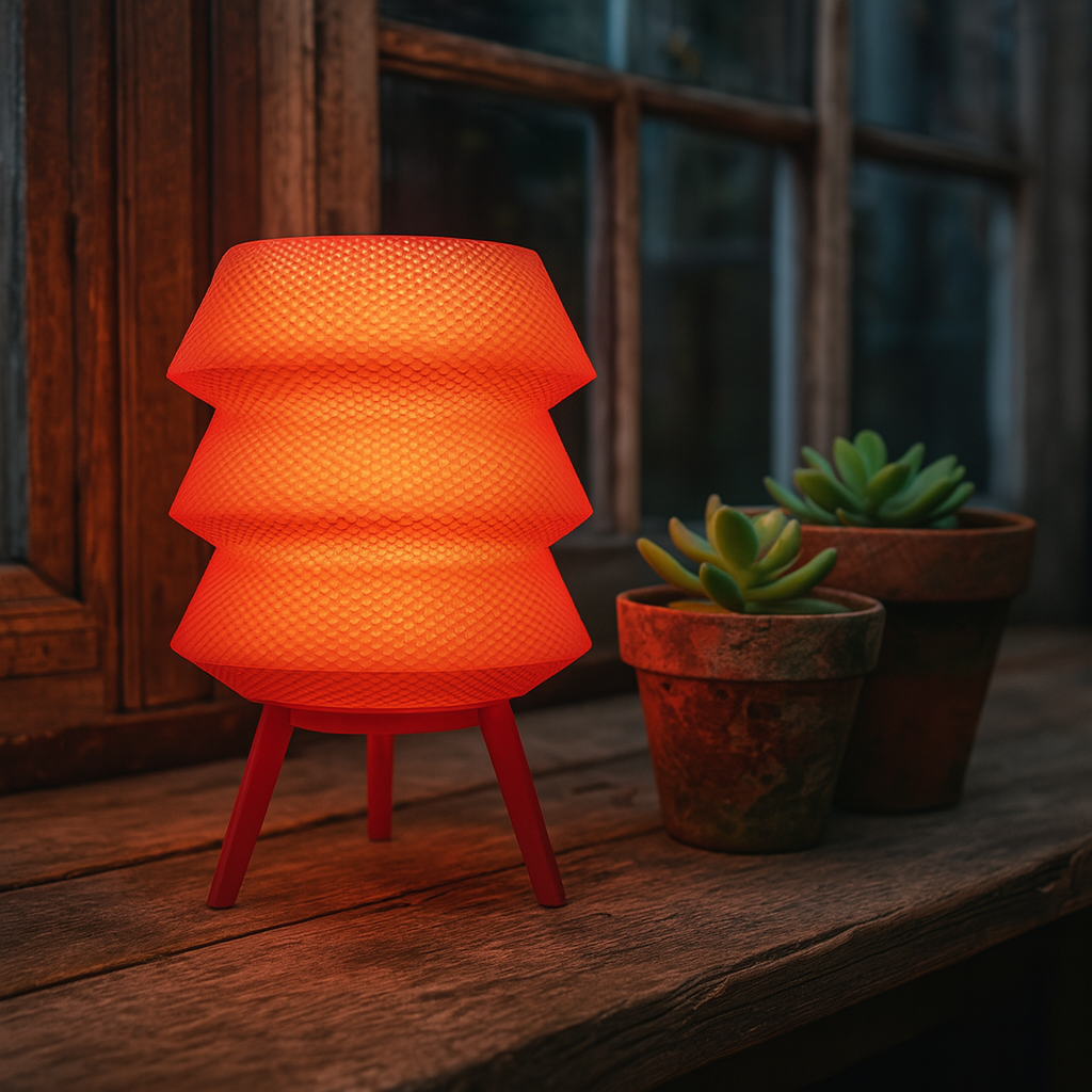 Azure Pontus Dynasty Light Table Lamp with sleek modern design and illuminated glass shade, perfect for ambient lighting.