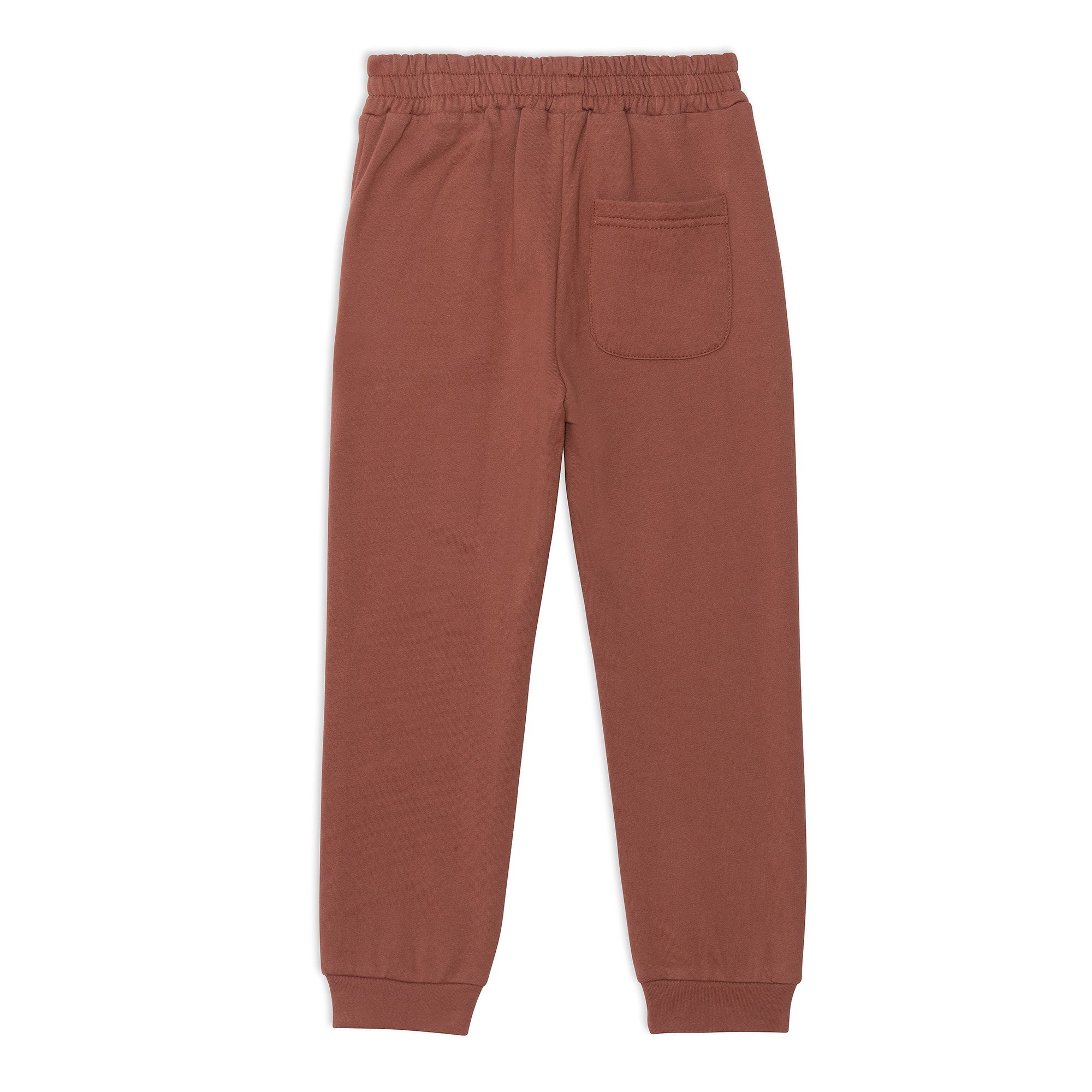 Kids and babies Mocha Brown fleece sweatpants by Chocolate Styx, soft and cozy for comfortable wear.