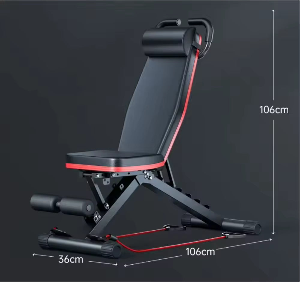 Adjustable Roman chair from Puce Orpheus, a home gym extension bench with padded support for core and back workouts.