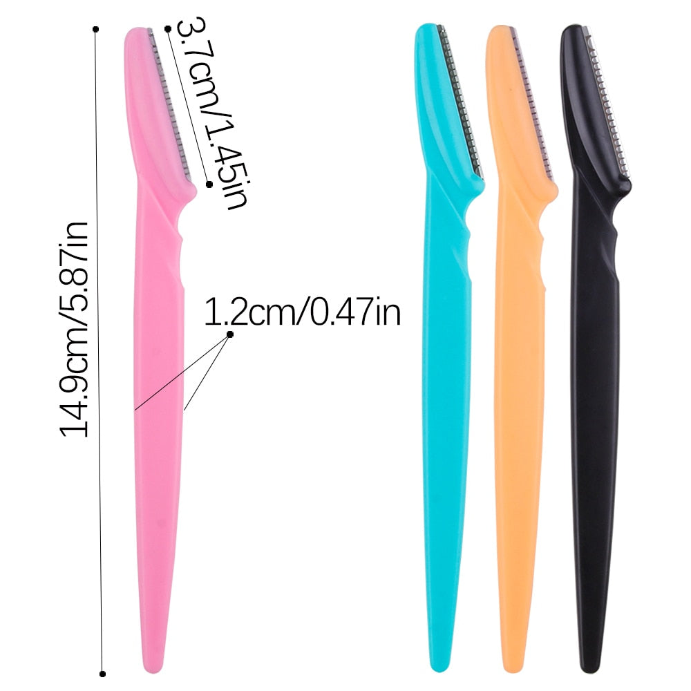 Maroon Asteria 100-piece eyebrow shaper and trimmer set for precise eyebrow shaping and grooming.