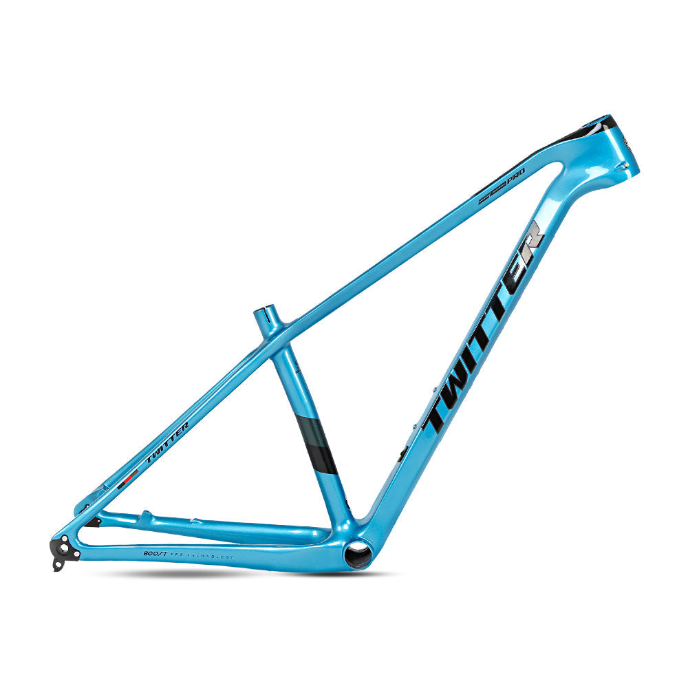TWITTER WARRIOR Pro Carbon MTB Frame – T900 Mix, 29"/27.5", XC Racing, Gloss+UV Decals