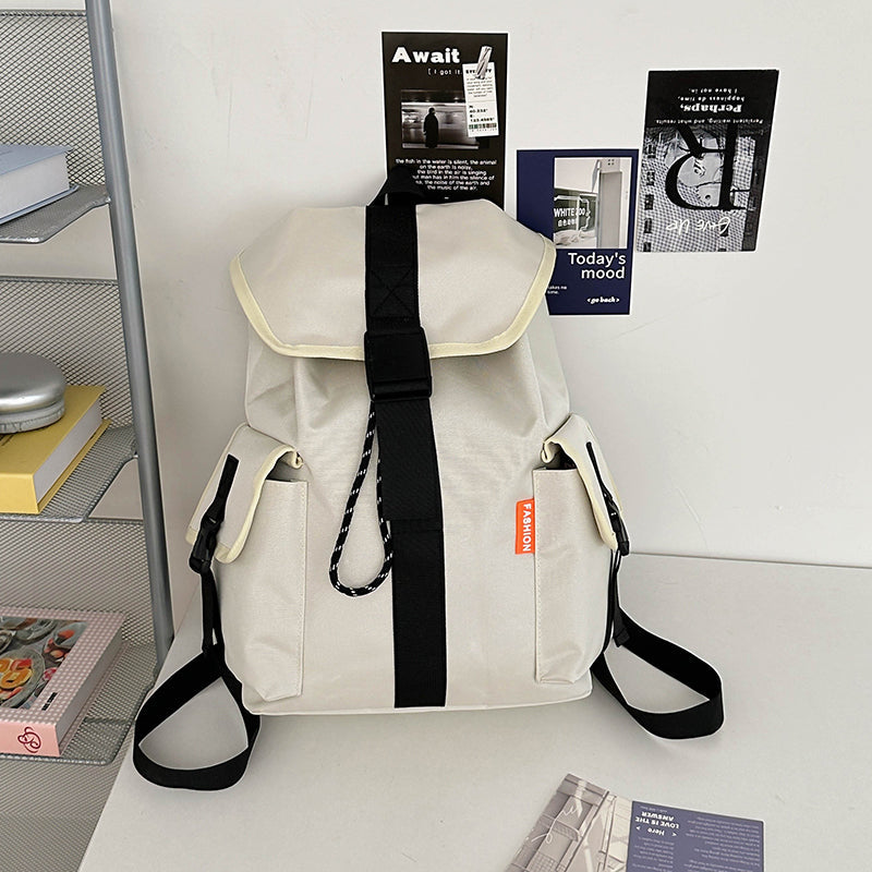 Jade Lemon student backpack schoolbag with adjustable straps and spacious main compartment, ideal for school or daily use.