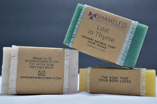 Organic Coconut Soap by Burgundy Crius, vegan healthcare soap with natural coconut scent and moisturizing texture.
