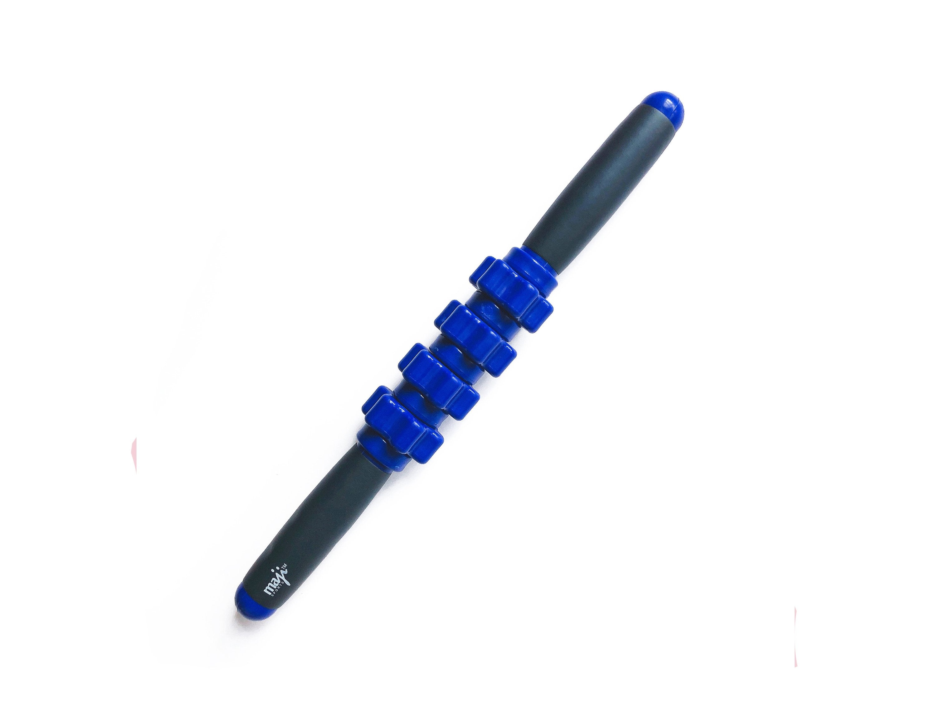 Azure Jason Mini Massage Stick for sports and outdoor use, shown in a close-up image highlighting its compact design.