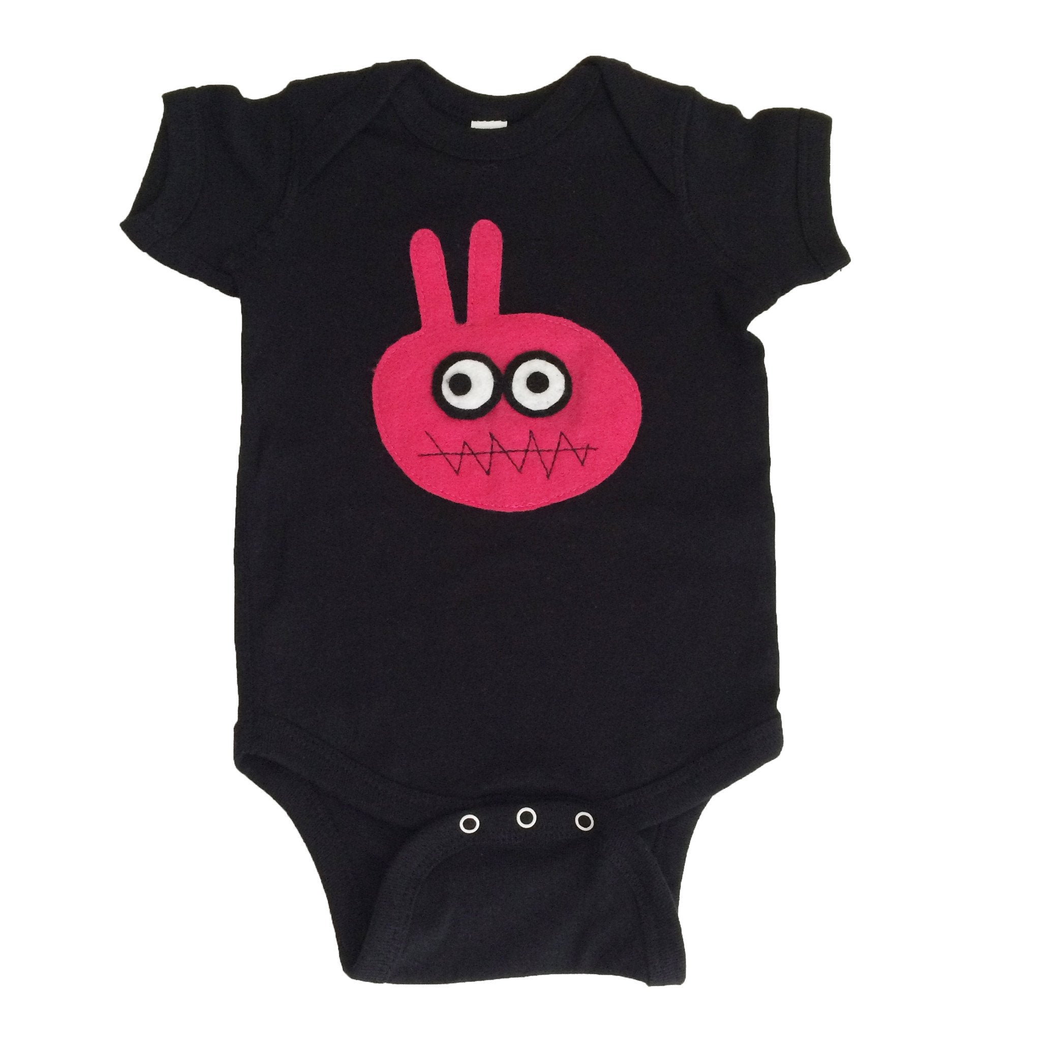 Sky Blue Milo baby onesie with bunny design from Mi Cielo x Matthew Langille, featuring soft fabric and adorable bunny pattern.