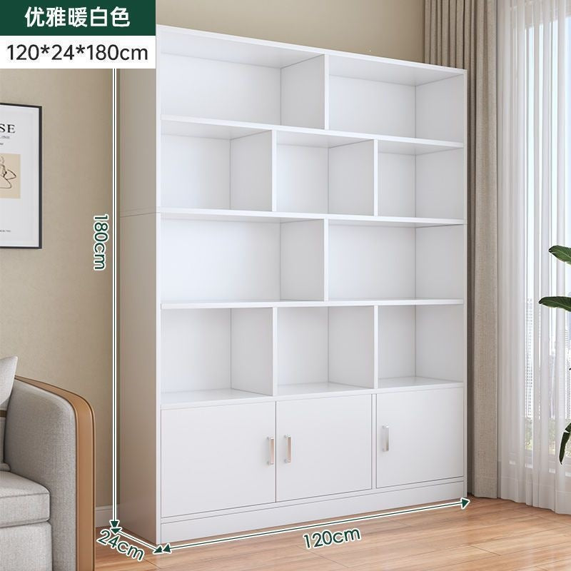 Home floor-standing bookshelf living room storage open storage cabinet office document freely combined cubital cabinet