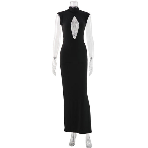 Black fashionable slim fit women&