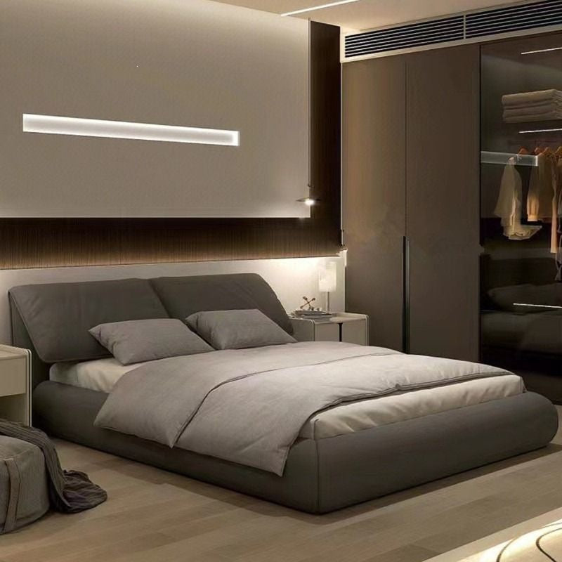 Italian minimalist baxter ear bed light luxury modern minimalist double master bedroom wedding bed large bed ins