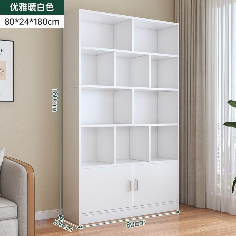 Home floor-standing bookshelf living room storage open storage cabinet office document freely combined cubital cabinet