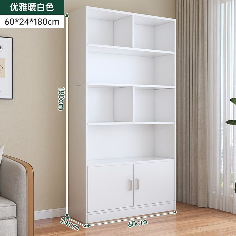 Home floor-standing bookshelf living room storage open storage cabinet office document freely combined cubital cabinet
