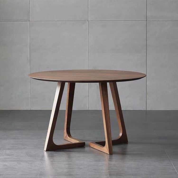 Nordic light luxury solid wood dining table, home leisure balcony small table, Hiroshima chair combination, café reception and negotiation table