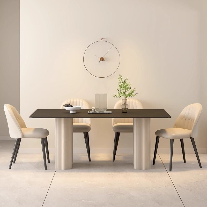 Coffee table, home dining table chair, stone plate dining table rack, table legs, stainless steel living room table, light luxury dining table and chairs