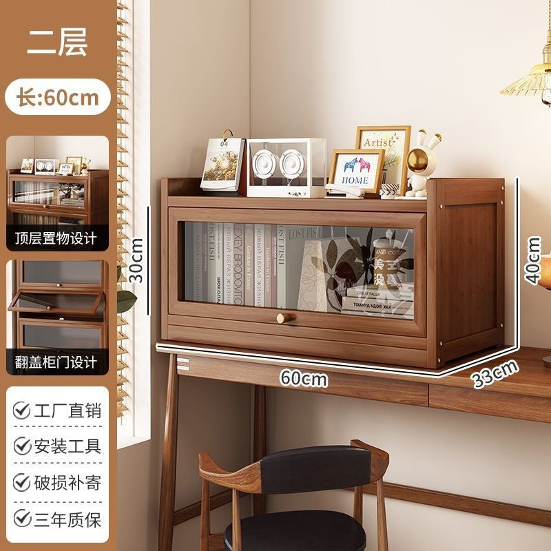 Nanzhu Bookshelf, Floor-standing Storage Rack, Bookcase, Home Living Room Simple Student Storage Cabinet, Storage Cabinet