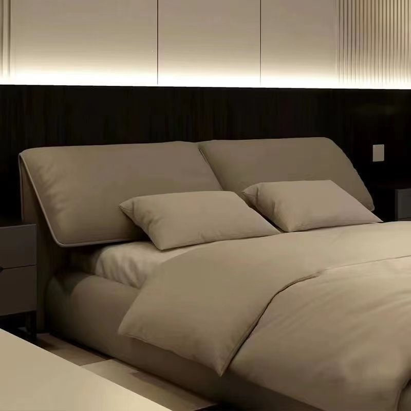 Italian minimalist baxter ear bed light luxury modern minimalist double master bedroom wedding bed large bed ins