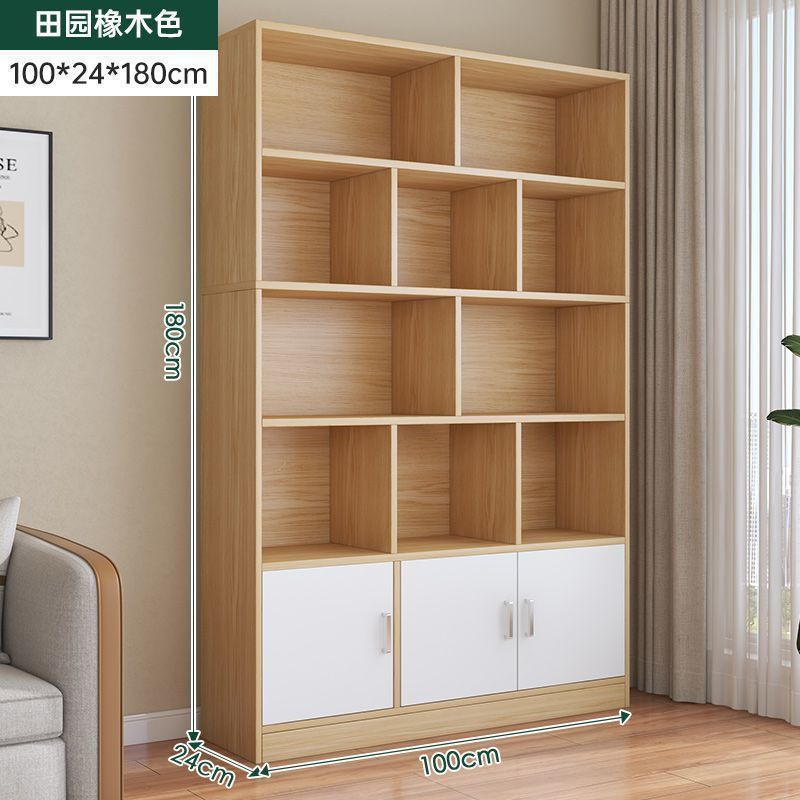 Home floor-standing bookshelf living room storage open storage cabinet office document freely combined cubital cabinet