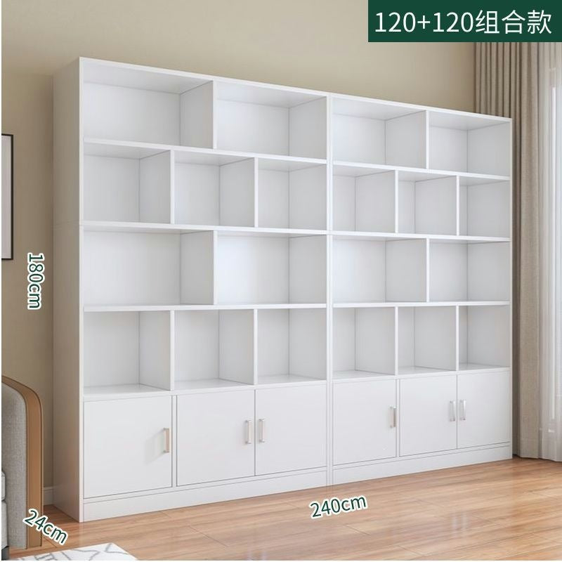 Home floor-standing bookshelf living room storage open storage cabinet office document freely combined cubital cabinet