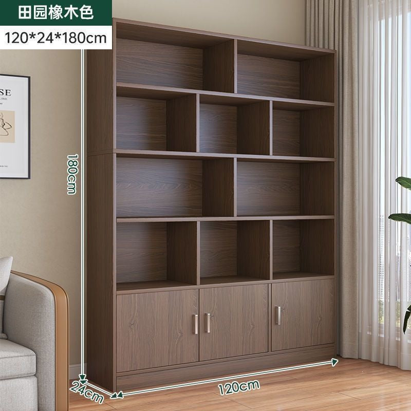 Home floor-standing bookshelf living room storage open storage cabinet office document freely combined cubital cabinet