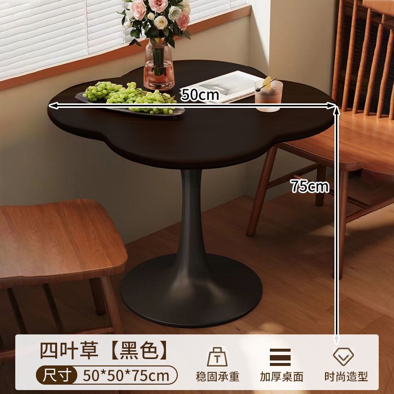 Light luxury modern negotiation table and chair combination, café, milk tea shop, reception round table, home internet-famous minimalist dining table