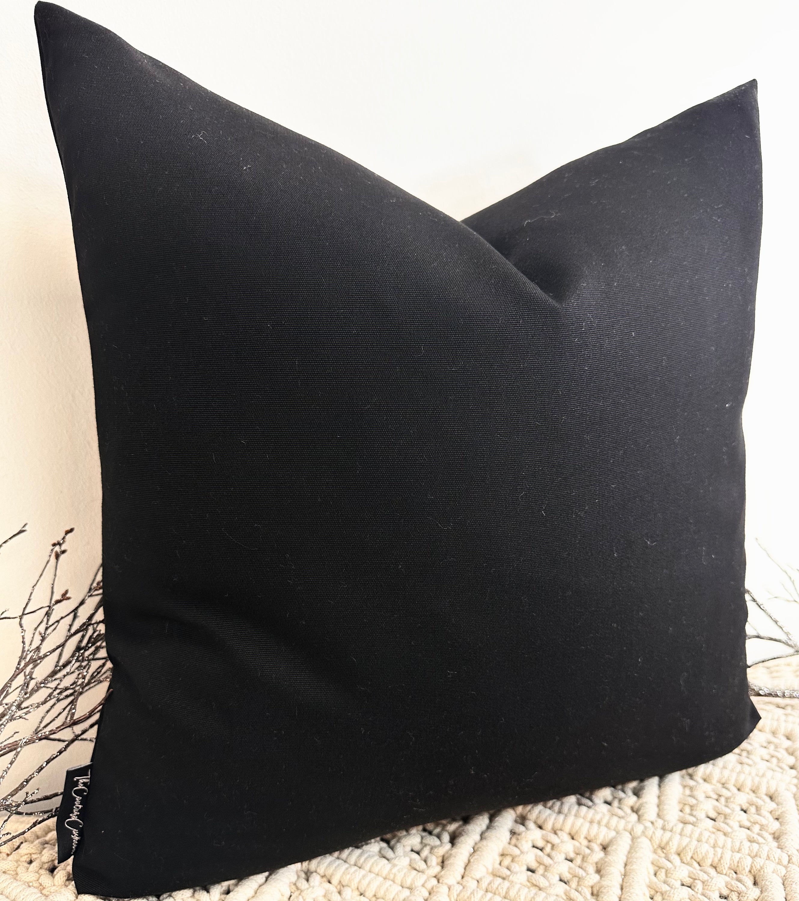 Outdoor black textile or pillow from Fuchsia Atalanta&