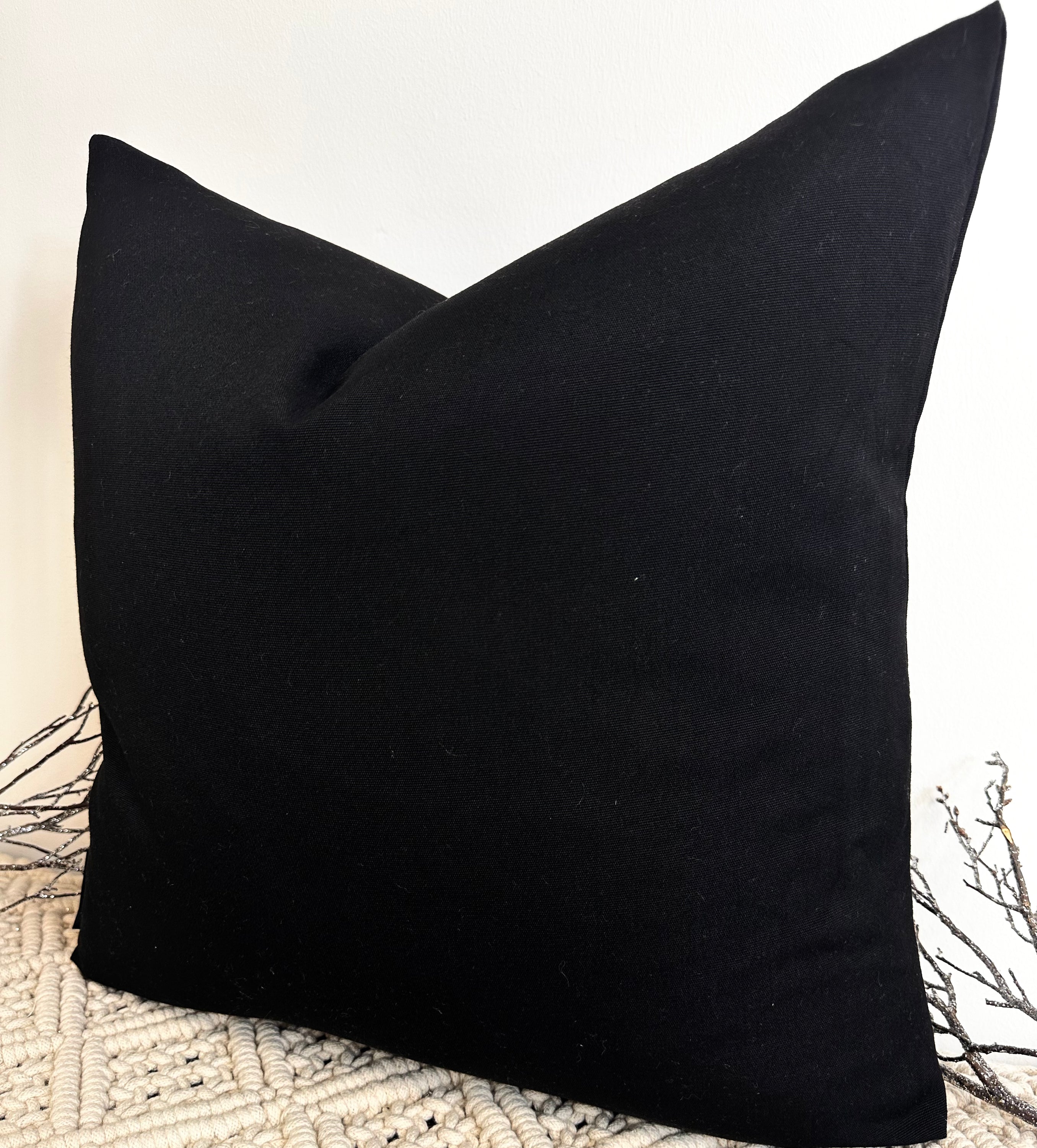 Outdoor black textile or pillow from Fuchsia Atalanta&