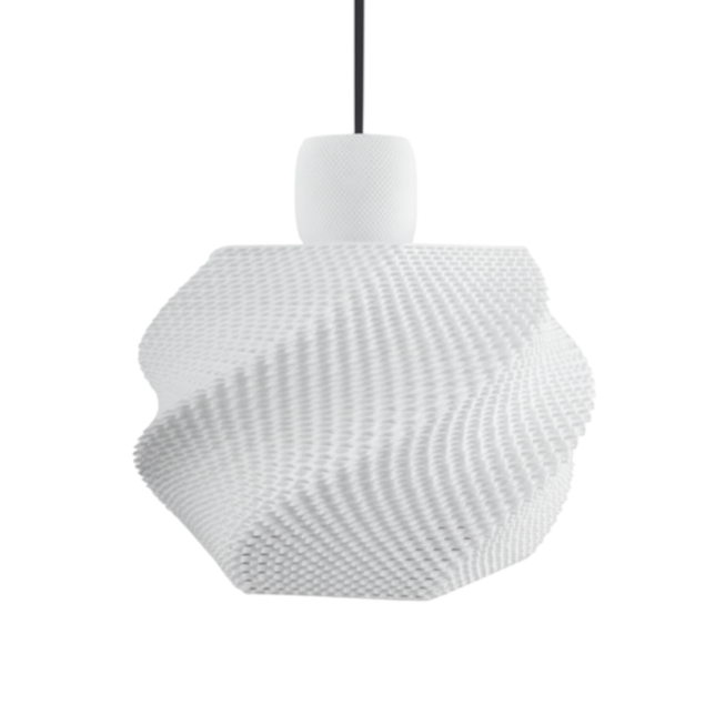 Black Zenith Glow pendant lamp by Azure Pontus, modern lighting fixture with sleek design hanging from the ceiling.