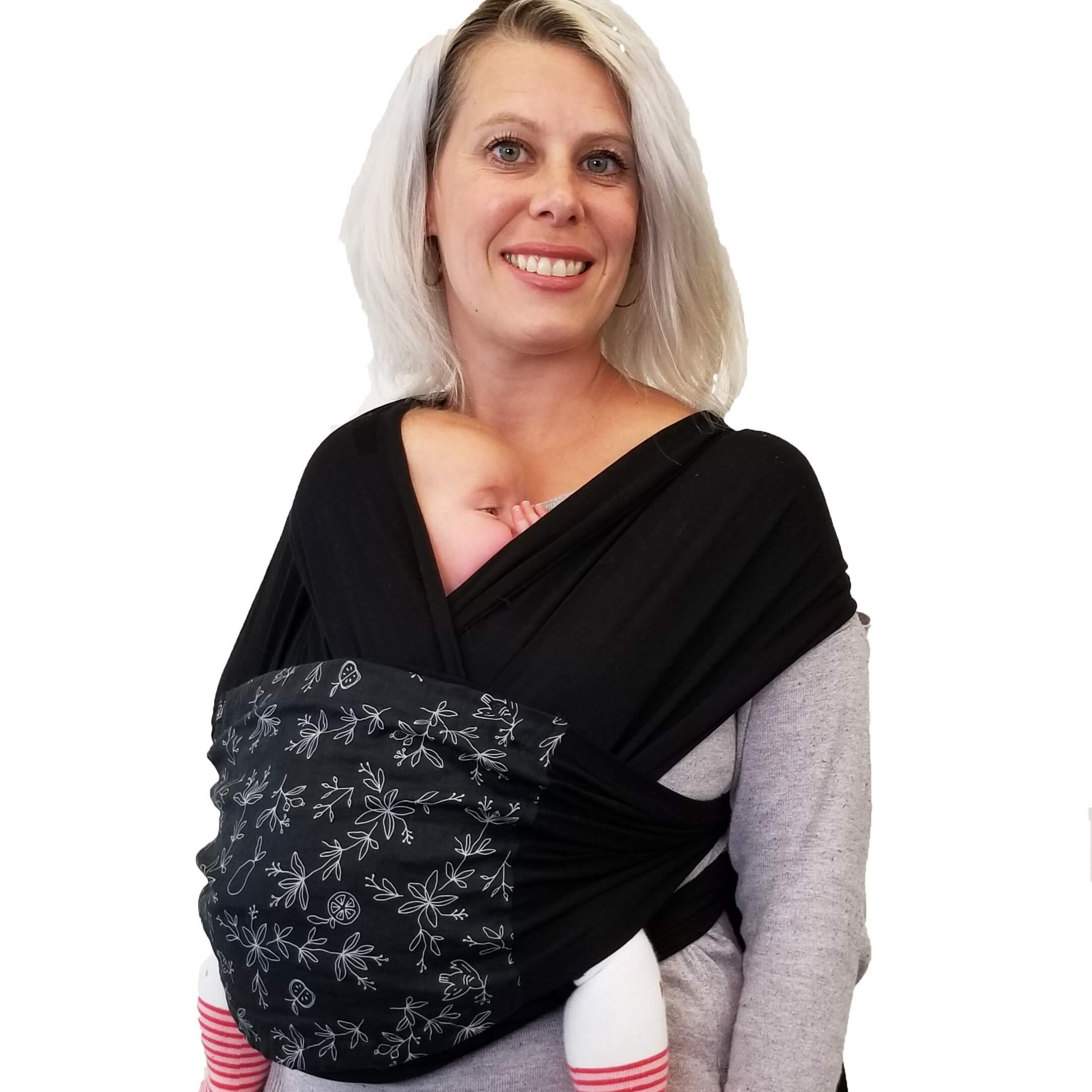Amber Leto Snüg baby clothing featuring a colorful, cozy fabric with playful patterns suitable for infants.