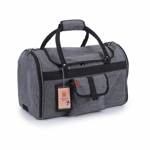 Pink Coconut 312 Hideaway™ Duffel pet carrier with breathable mesh sides and shoulder strap for easy travel.