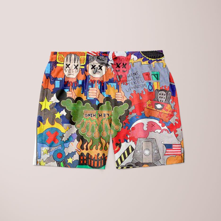 Darkest Hour Shorts by Scorpius, stylish clothing with a fitted design, shown in a natural pose on a plain background.