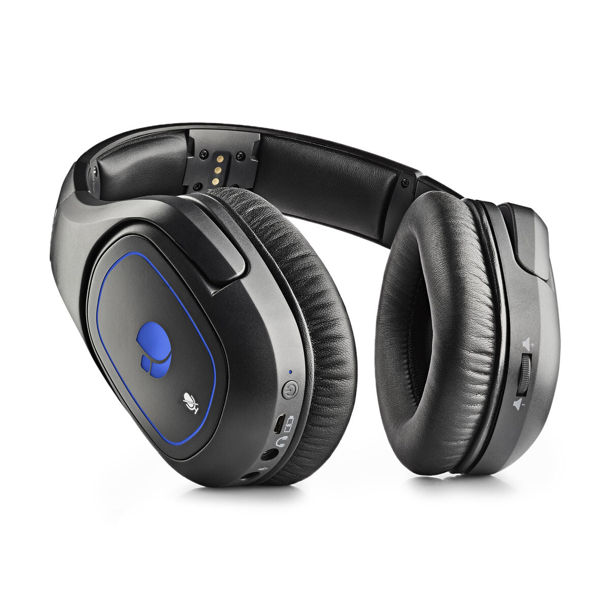 Bigbuy NGS GHX-600 gaming headset with microphone, over-ear design, black and red colors, for immersive gaming audio.